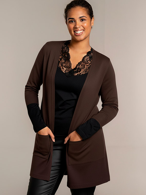 HELSINKI - Plus Size Kofta fra Sandgaard