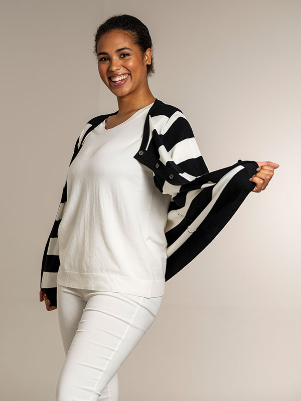 HELSINKI - Plus Size Kofta fra Sandgaard