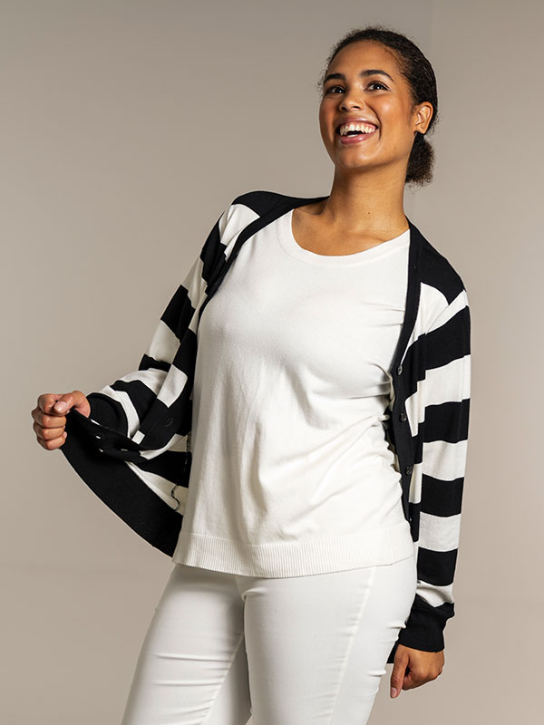 HELSINKI - Plus Size Kofta fra Sandgaard