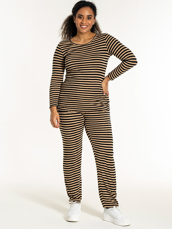 RIB - Plus Size Byxor fra Sandgaard