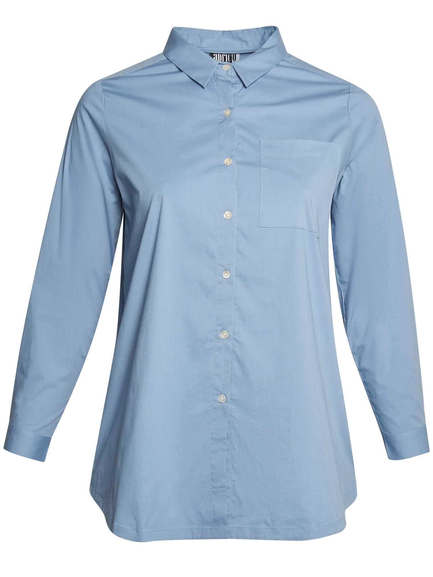 Virginia - Ljusblå skjorta i bomull fra Aprico