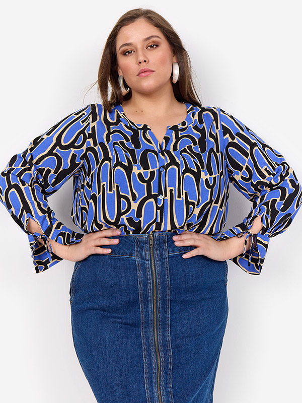 WA-VALERA - Plus Size Blus fra Wasabi Concept