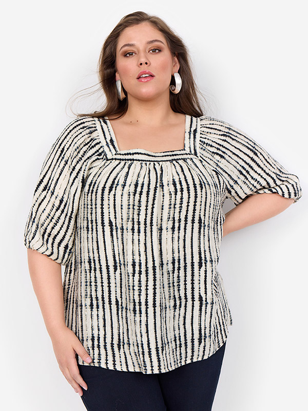 WA-VARINKA - Plus Size Blus fra Wasabi Concept