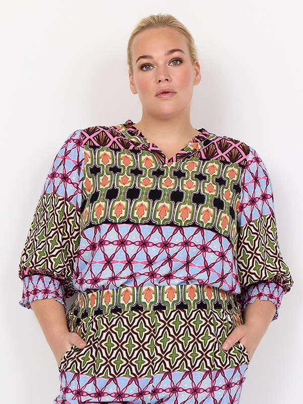 WA-MELIKA - Plus Size Blus fra Wasabi Concept