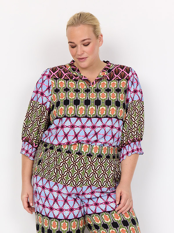 WA-MELIKA - Plus Size Blus fra Wasabi Concept
