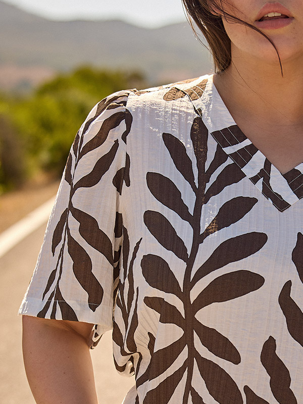 WA-MARTA - Plus Size Blus fra Wasabi Concept