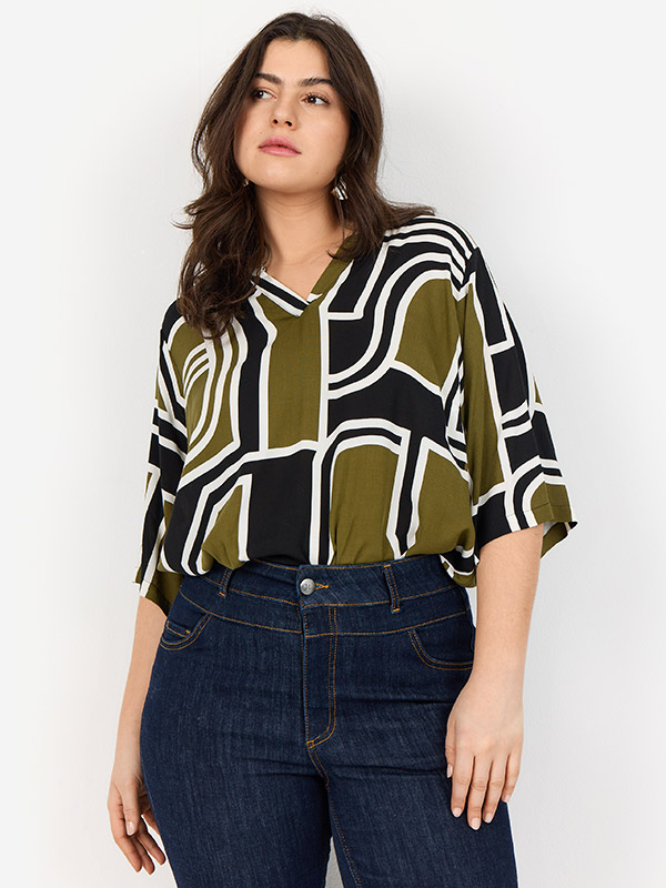 WA-NATALIE - Plus Size Blus fra Wasabi Concept