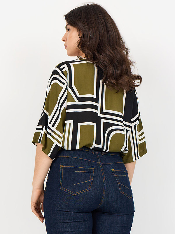 WA-NATALIE - Plus Size Blus fra Wasabi Concept