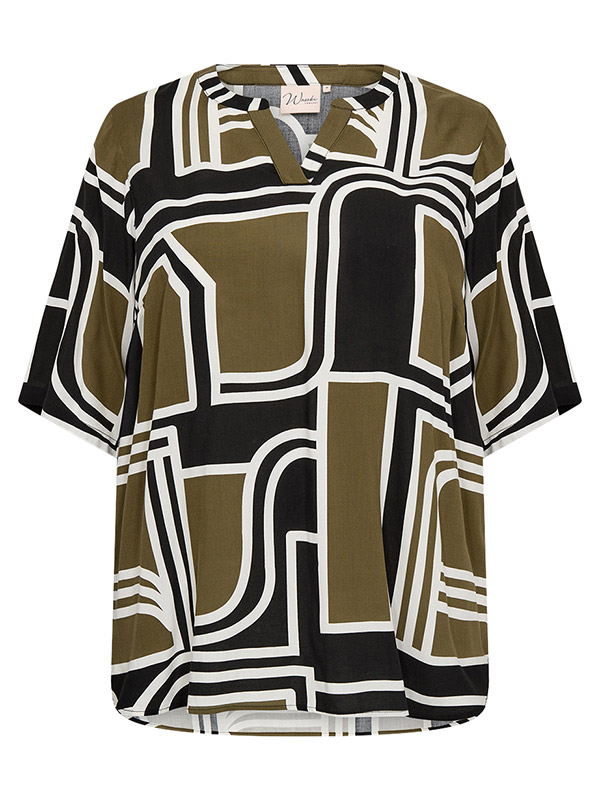 WA-NATALIE - Plus Size Blus fra Wasabi Concept