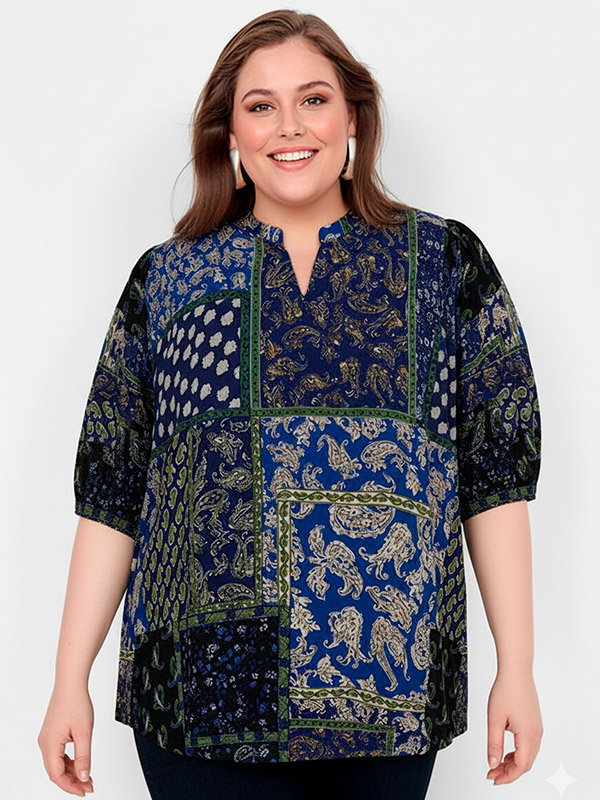 WA-NEA - Plus Size Blus fra Wasabi Concept