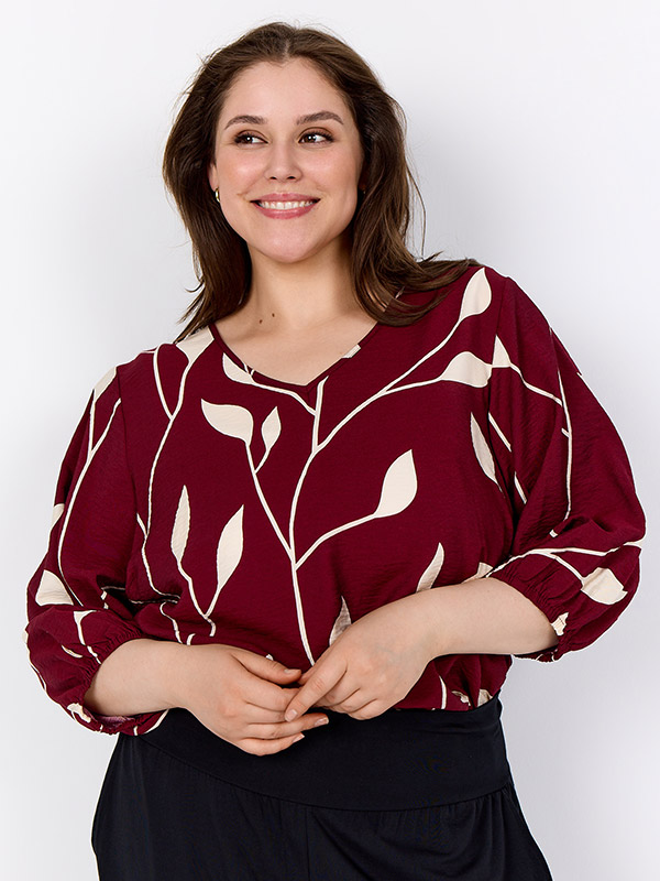WA-NELLY - Plus Size Blus fra Wasabi Concept