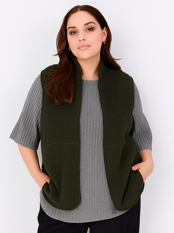 WA-NETTIE - Plus Size Väst fra Wasabi Concept