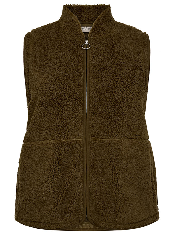 WA-NETTIE - Plus Size Väst fra Wasabi Concept