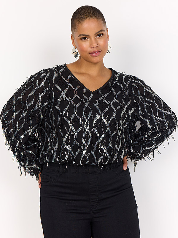 WA-SANNIE - Plus Size Blus fra Wasabi Concept