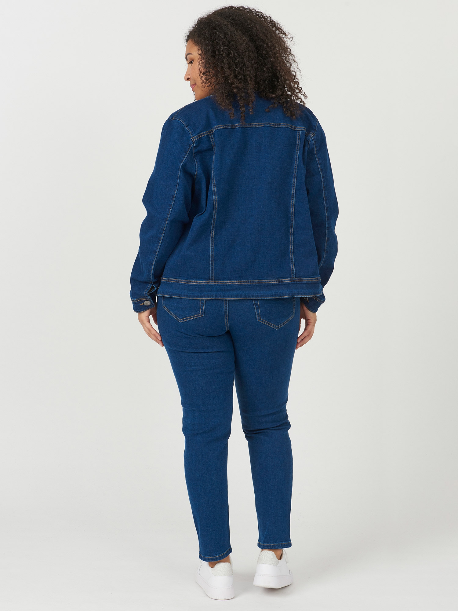 COMO - Mörkblå jeansjacka fra Adia