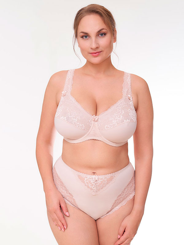 BEATE PLAIN - Plus Size BH med bygel fra Plaisir