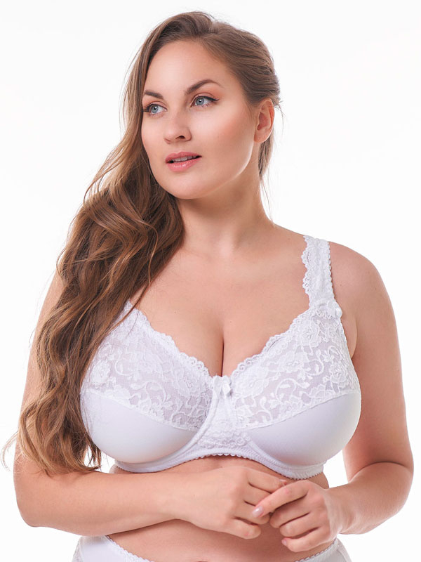BEATE PLAIN - Plus Size BH med bygel fra Plaisir