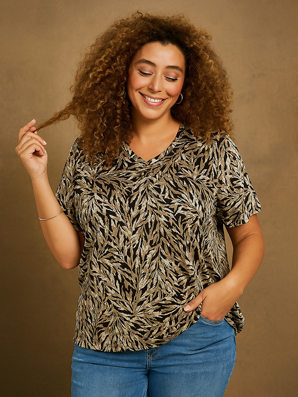 ZH-SYLVA - Plus Size T-shirt fra Zhenzi