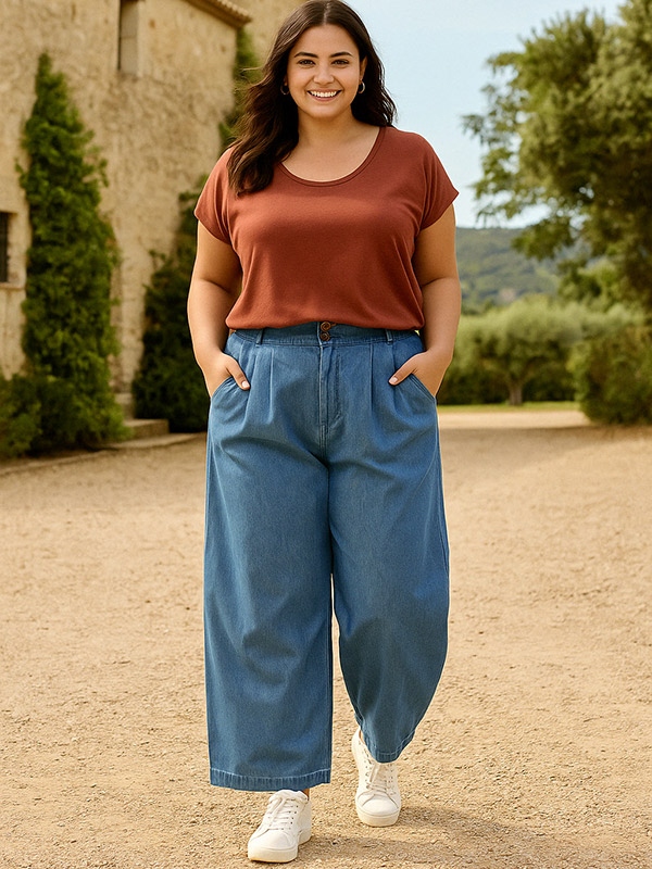 CARBEA - Plus Size Byxor fra Only Carmakoma
