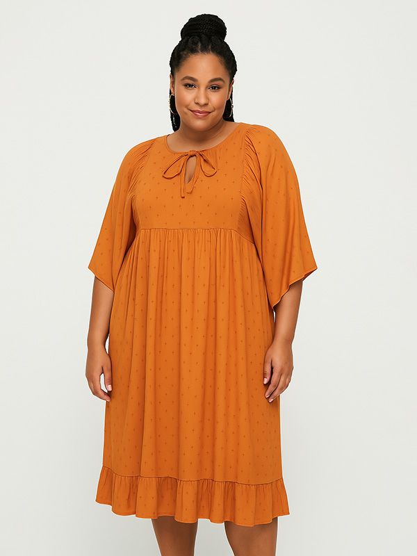 CARELEANOR - Plus Size Klänning fra Only Carmakoma
