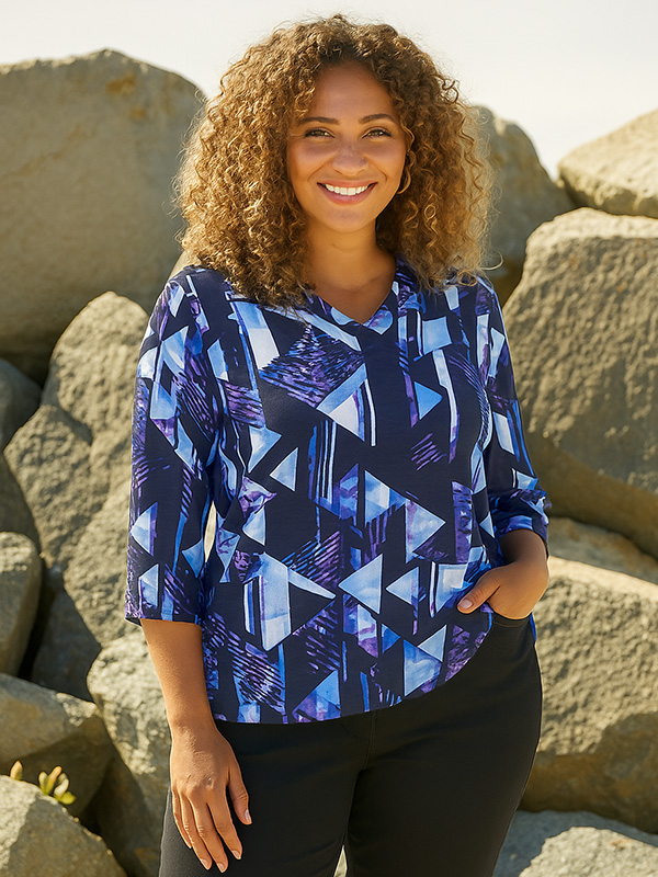 SYLVA - Plus Size Blus fra Zhenzi