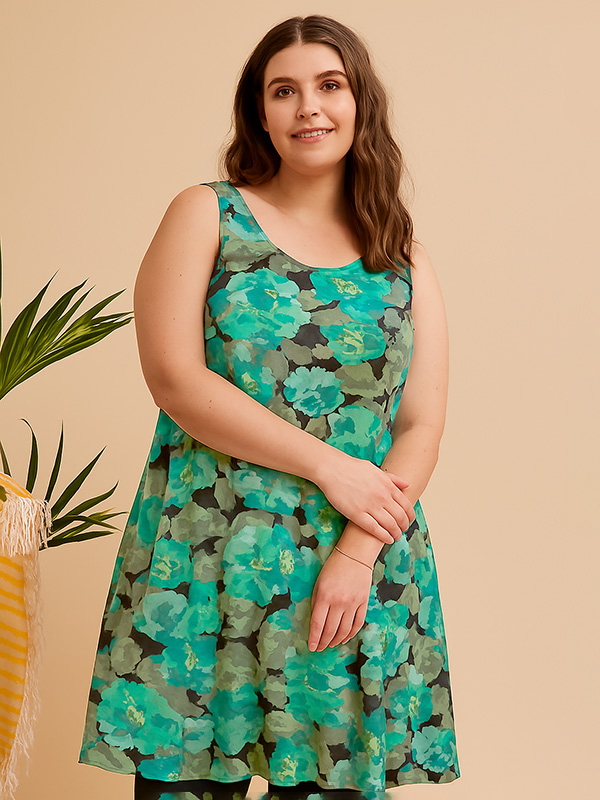 BIANCA - Plus Size Klänning fra Zhenzi