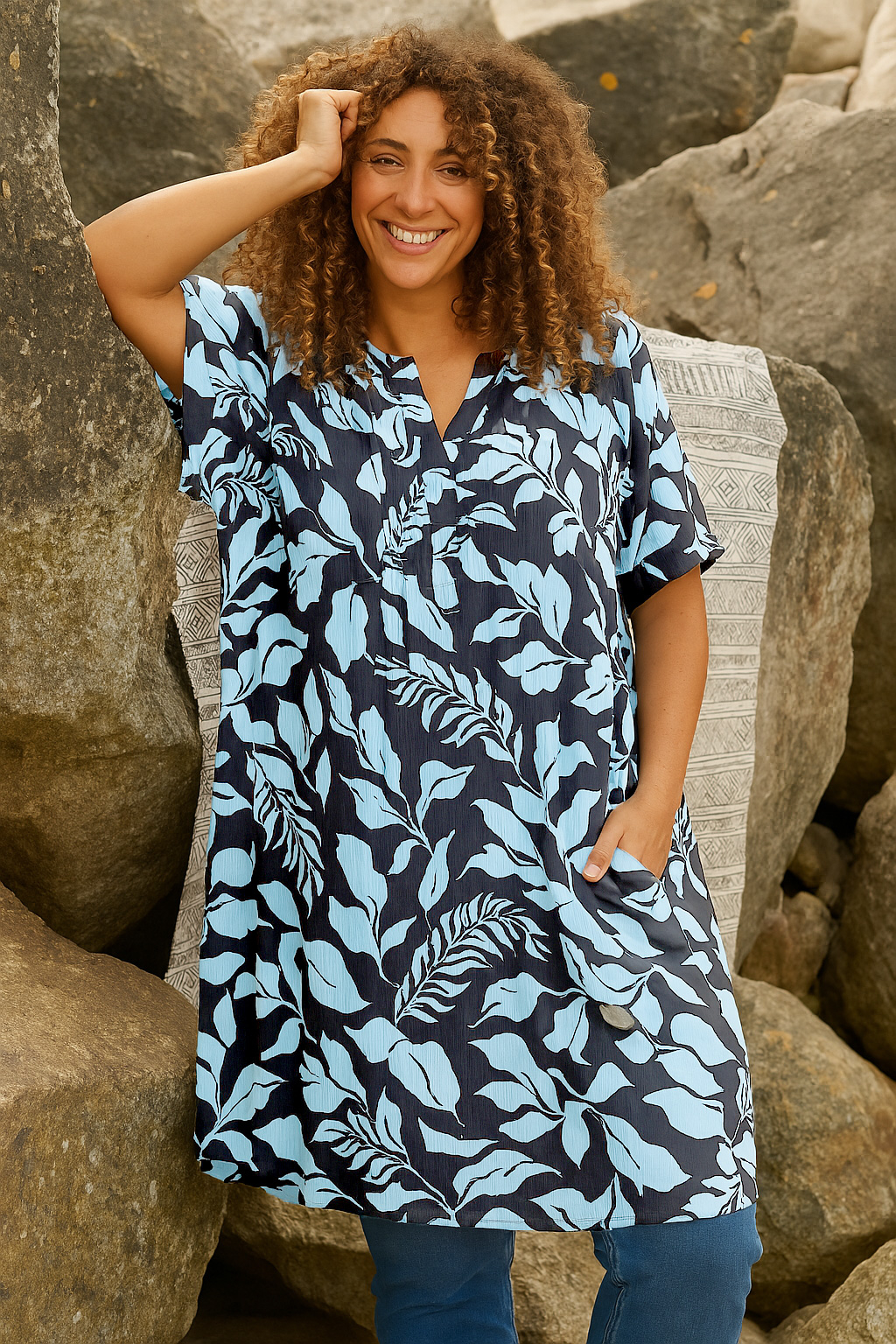 GWEN - Plus Size Tunika fra Zhenzi