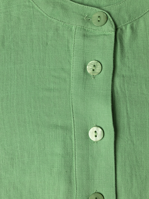 ANNICA - Grön klänning i viskos-linneblandning fra Gozzip