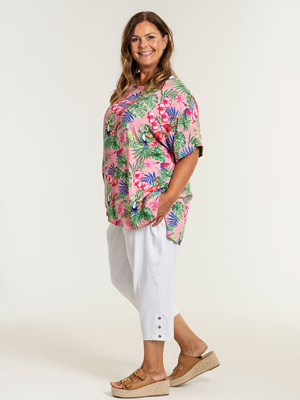 CLARA  - Plus Size Byxor fra Gozzip