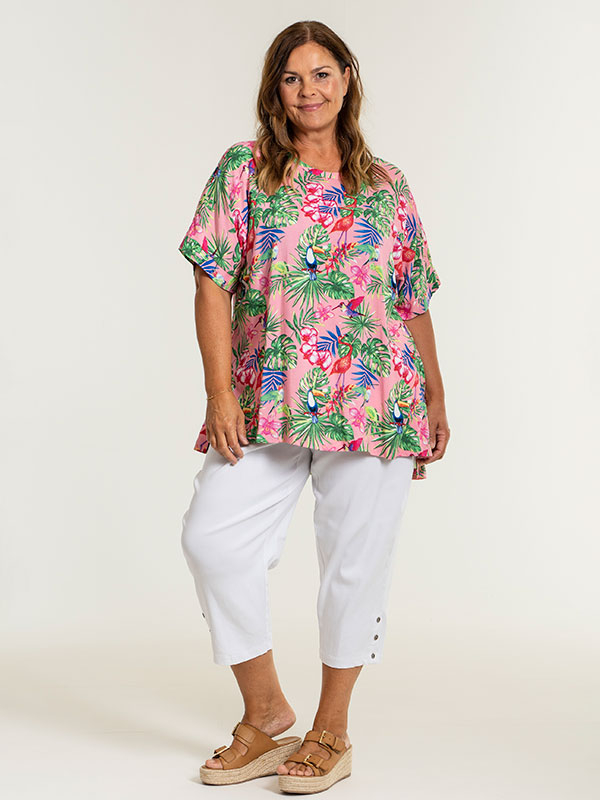 CLARA  - Plus Size Byxor fra Gozzip