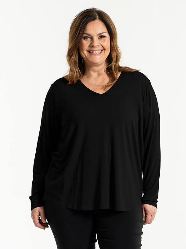 GITTE  - Plus Size Blus fra Gozzip
