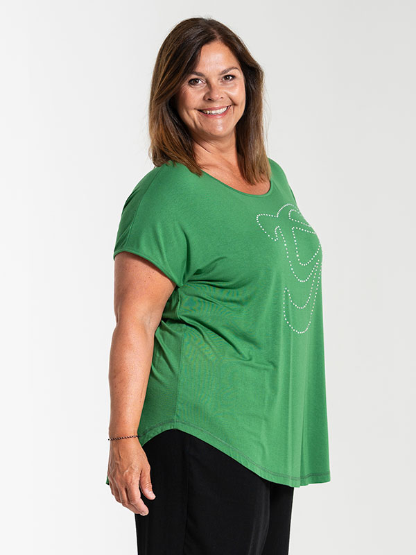 GITTE - Plus Size T-shirt fra Gozzip