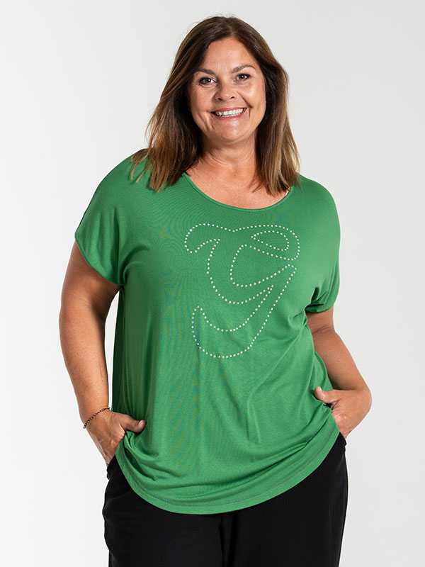 GITTE - Plus Size T-shirt fra Gozzip