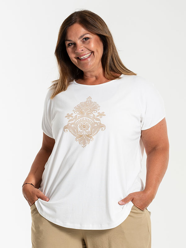GITTE - Plus Size T-shirt fra Gozzip
