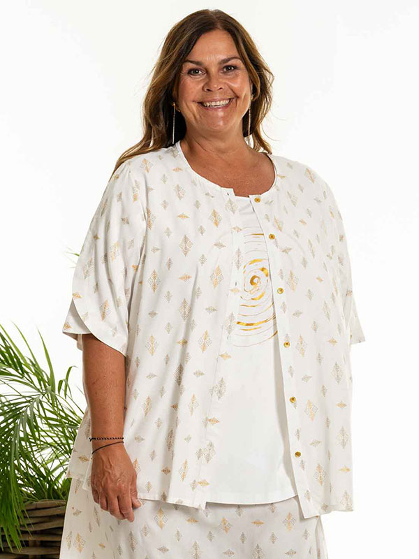DOLLY - Plus Size Skjorta fra Gozzip