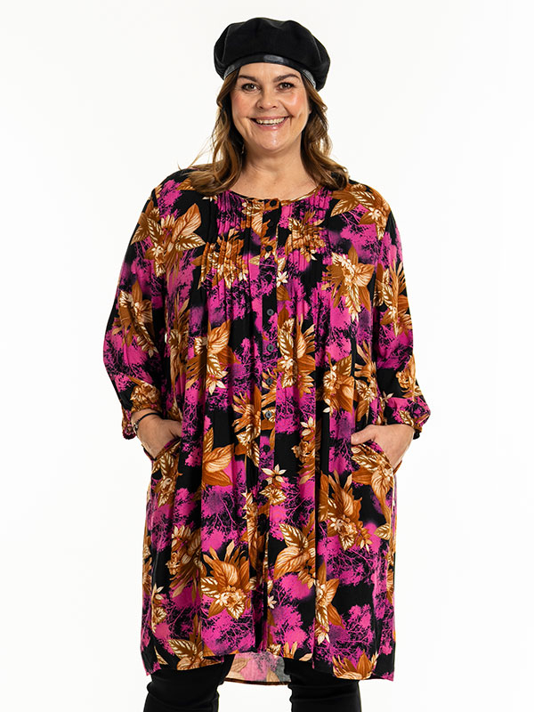 JOHANNE - Plus Size Tunika fra Gozzip