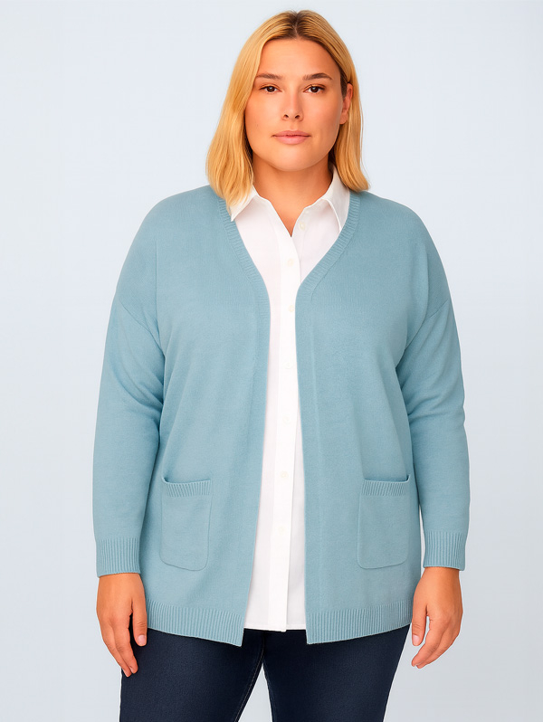 CARESLY - Plus Size Kofta fra Only Carmakoma
