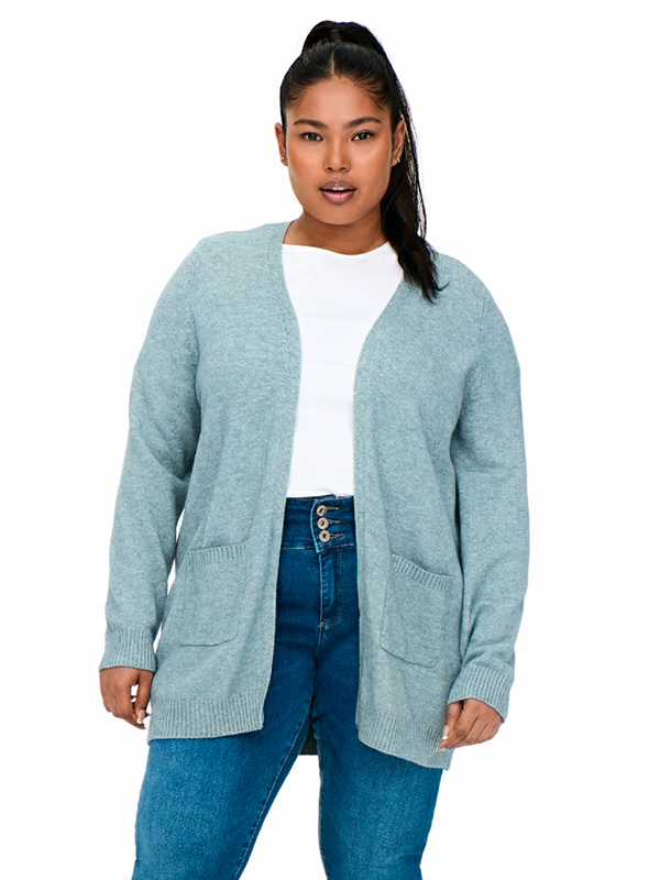 CARESLY - Plus Size Kofta fra Only Carmakoma