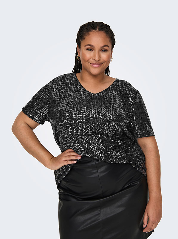 CARLOLINA - Plus Size Blus fra Only Carmakoma
