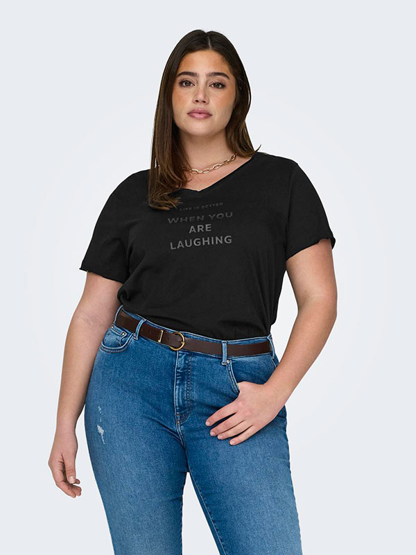 CARQUOTE - Plus Size T-shirt fra Only Carmakoma