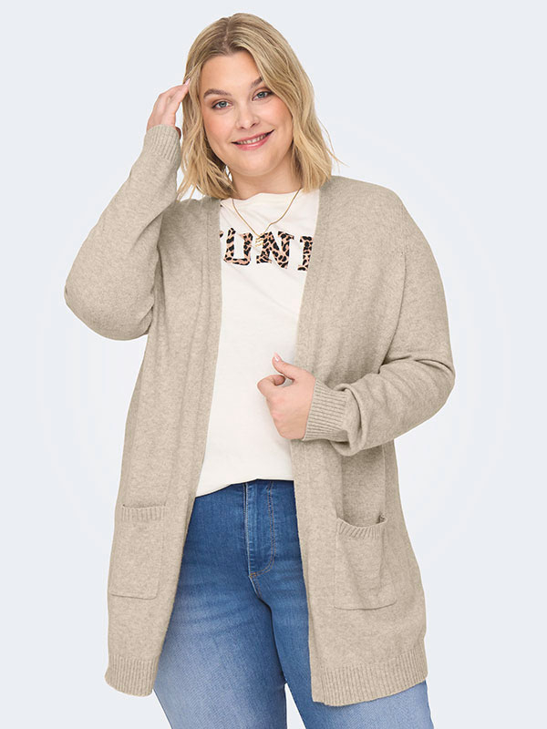 CARESLY - Plus Size Kofta fra Only Carmakoma