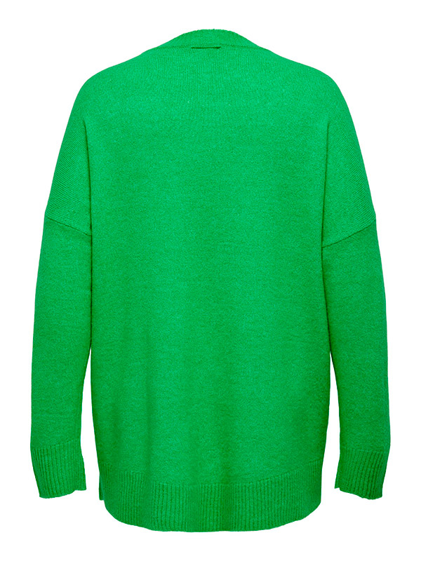 EMILIA - Grön stickad tröja fra Only Carmakoma