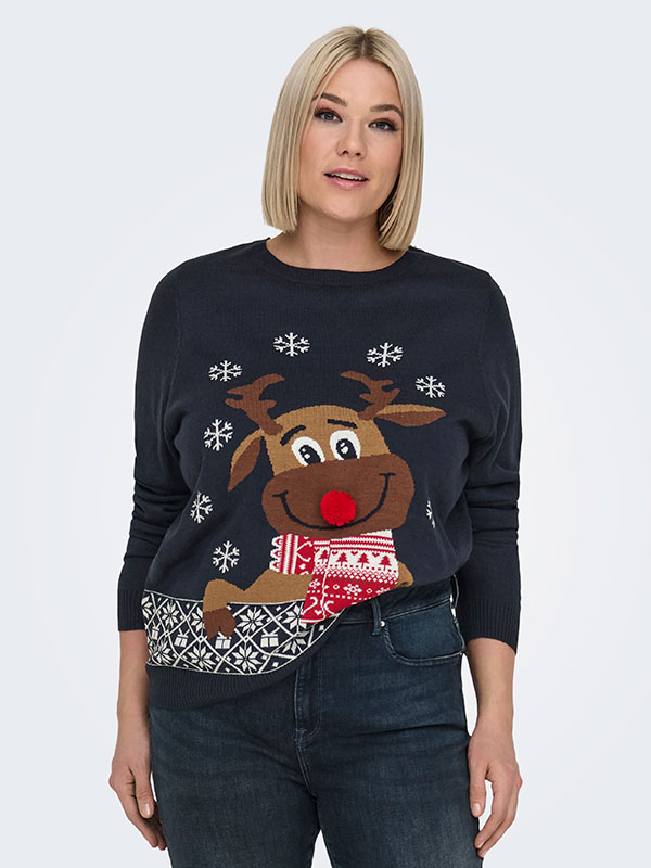 CARXMAS - Plus Size Tröja fra Only Carmakoma