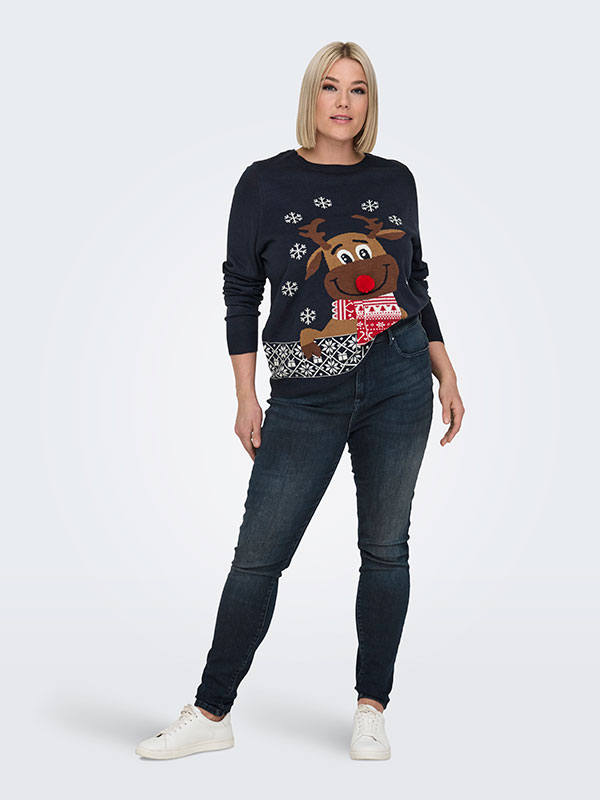 CARXMAS - Plus Size Tröja fra Only Carmakoma