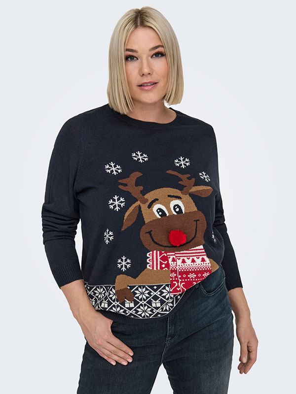 CARXMAS - Plus Size Tröja fra Only Carmakoma