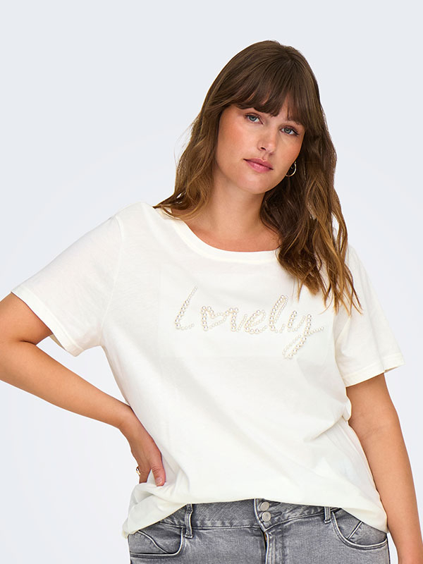 CARAMY - Plus Size T-shirt fra Only Carmakoma