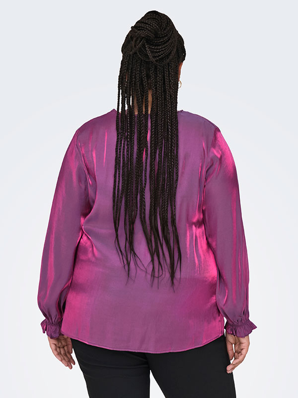 CARFRITZ - Plus Size Blus fra Only Carmakoma