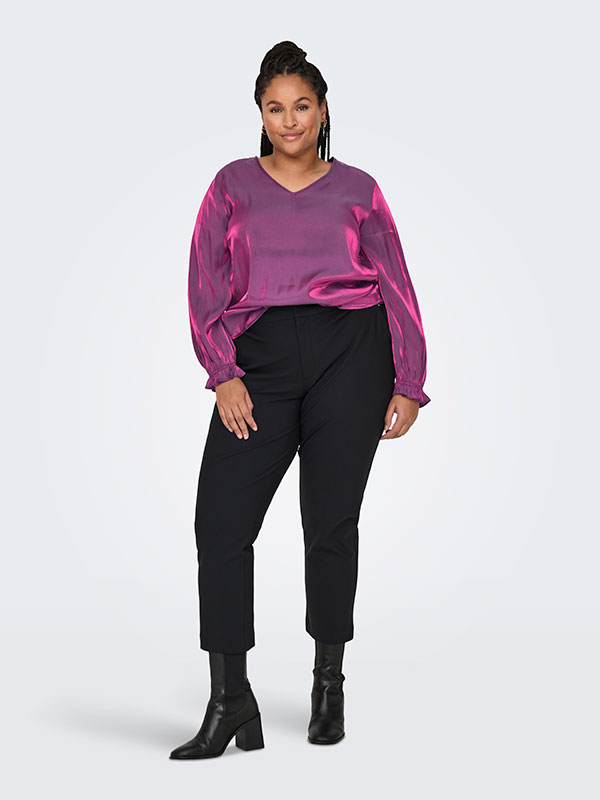 CARFRITZ - Plus Size Blus fra Only Carmakoma