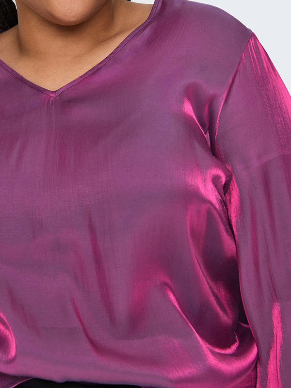 CARFRITZ - Plus Size Blus fra Only Carmakoma