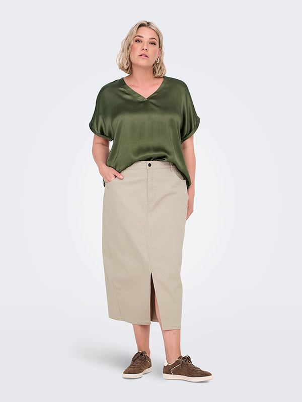 CARLOLA - Plus Size Kjol fra Only Carmakoma